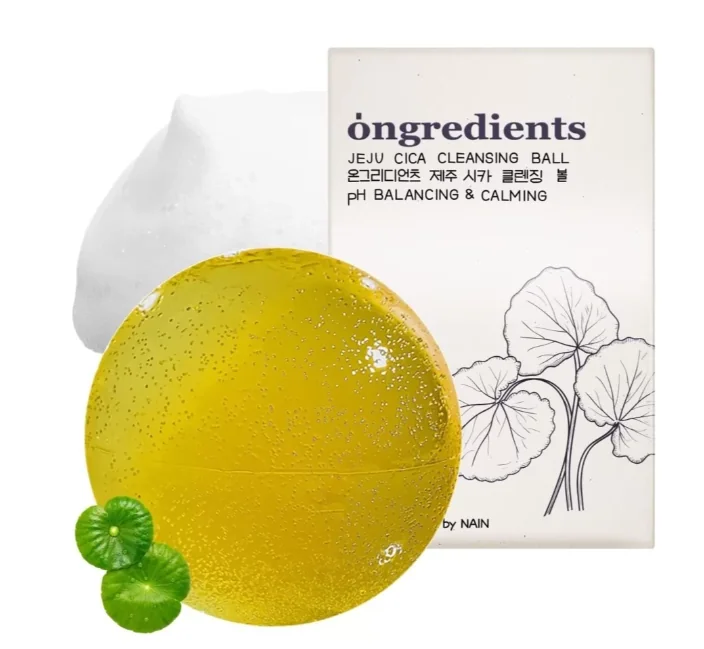 Ongredients Jeju Cica Cleansing Ball żelowa kula do mycia twarzy i ciała, 110 g