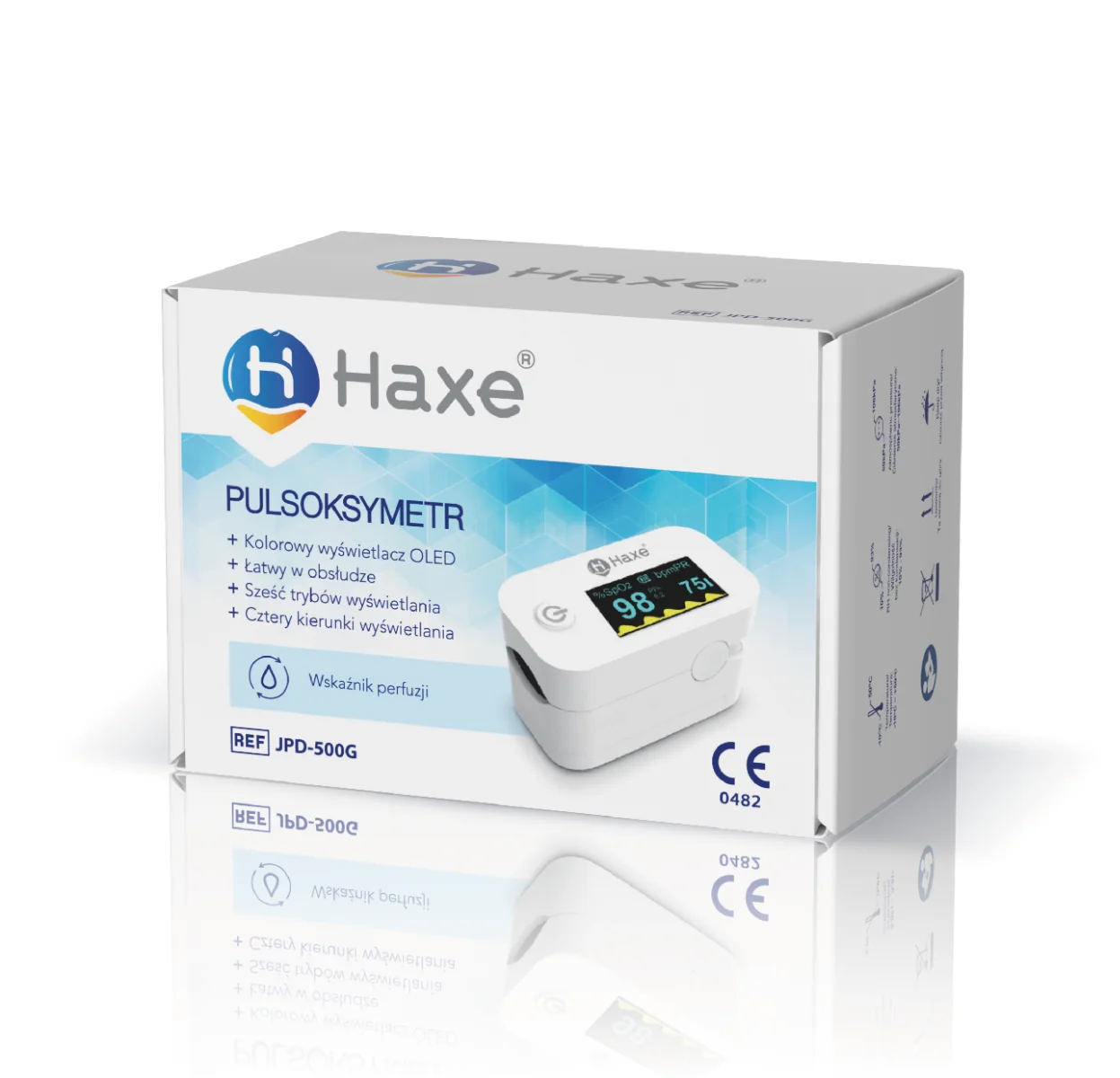 Haxe Pulsoksymetr JPD-500G, 1 sztuka