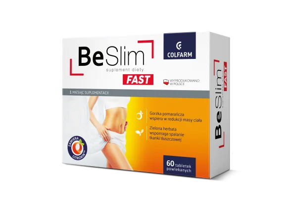 Be Slim Fast suplement diety, 60 tabletek