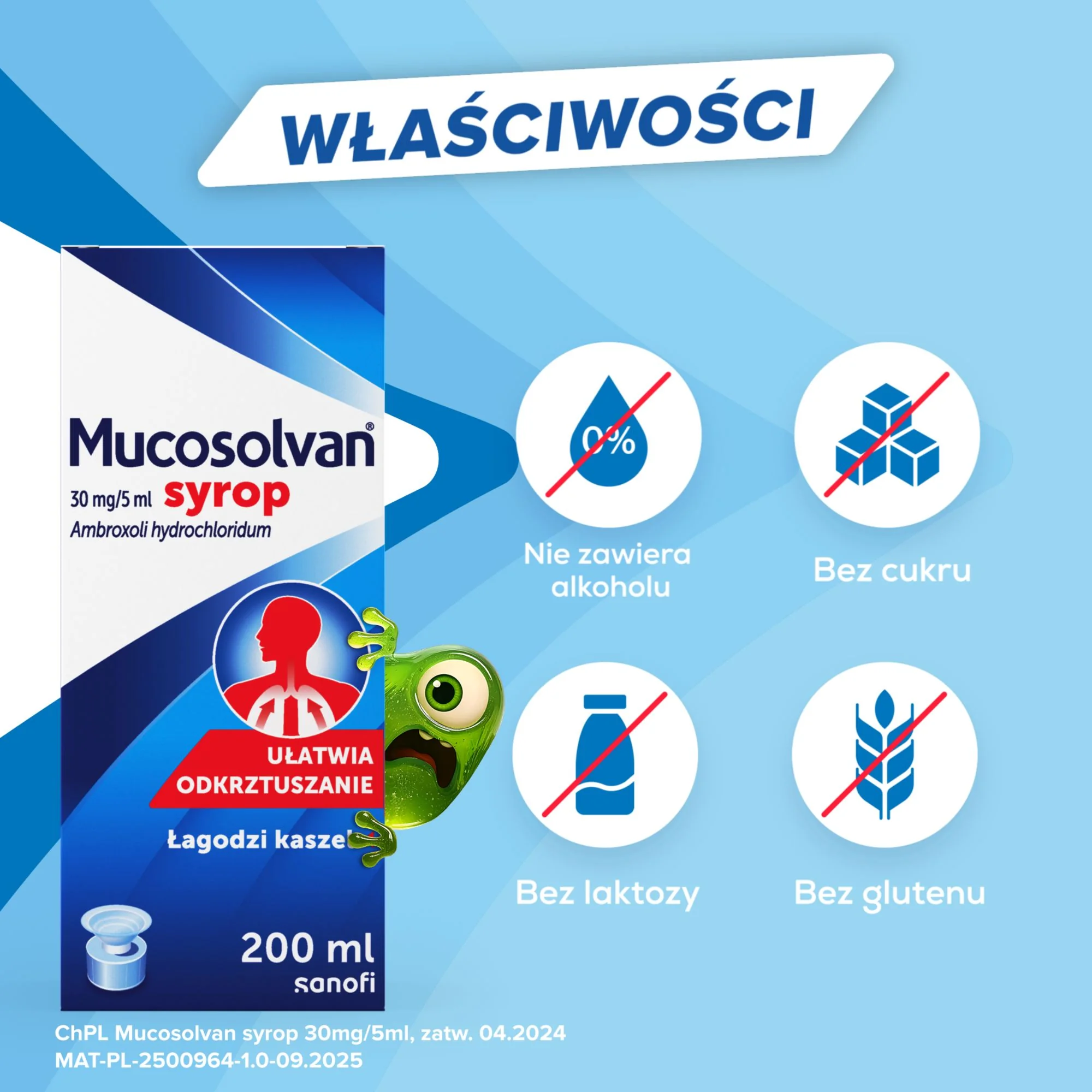 Mucosolvan 30 mg/5 ml, syrop, 200 ml