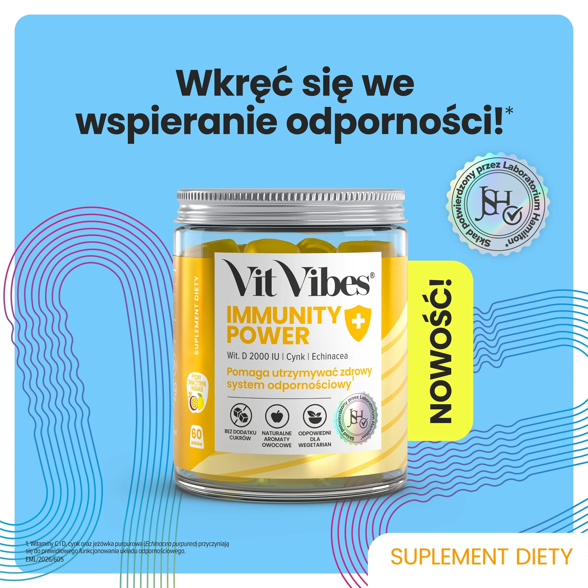 Vit Vibes® Immunity Power 60 żelek