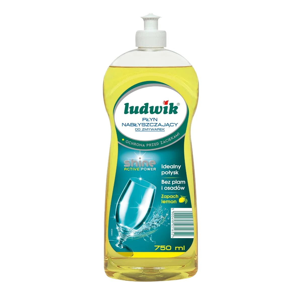 Ludwik płyn nabłyszczający do zmywarek lemon, 750 ml