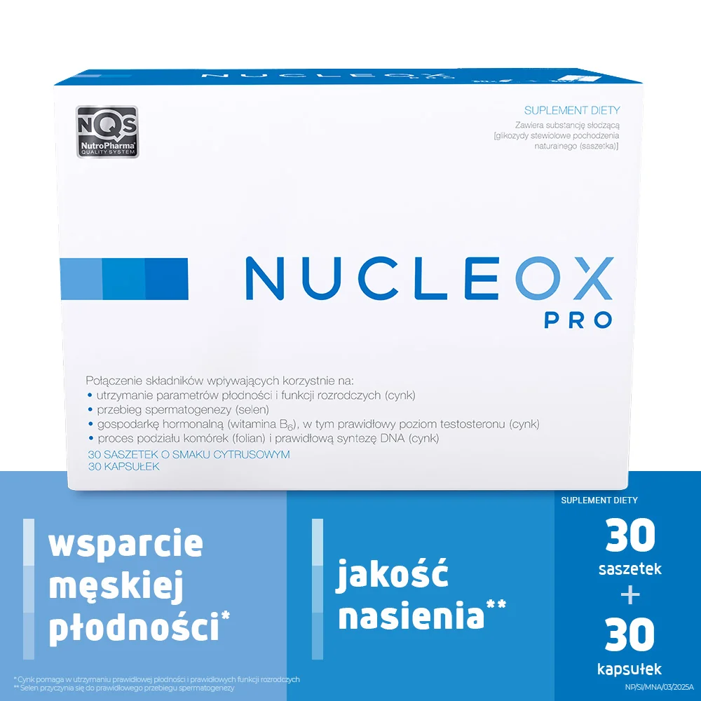 Nucleox Pro suplement diety, 30 saszetek + 30 kapsułek