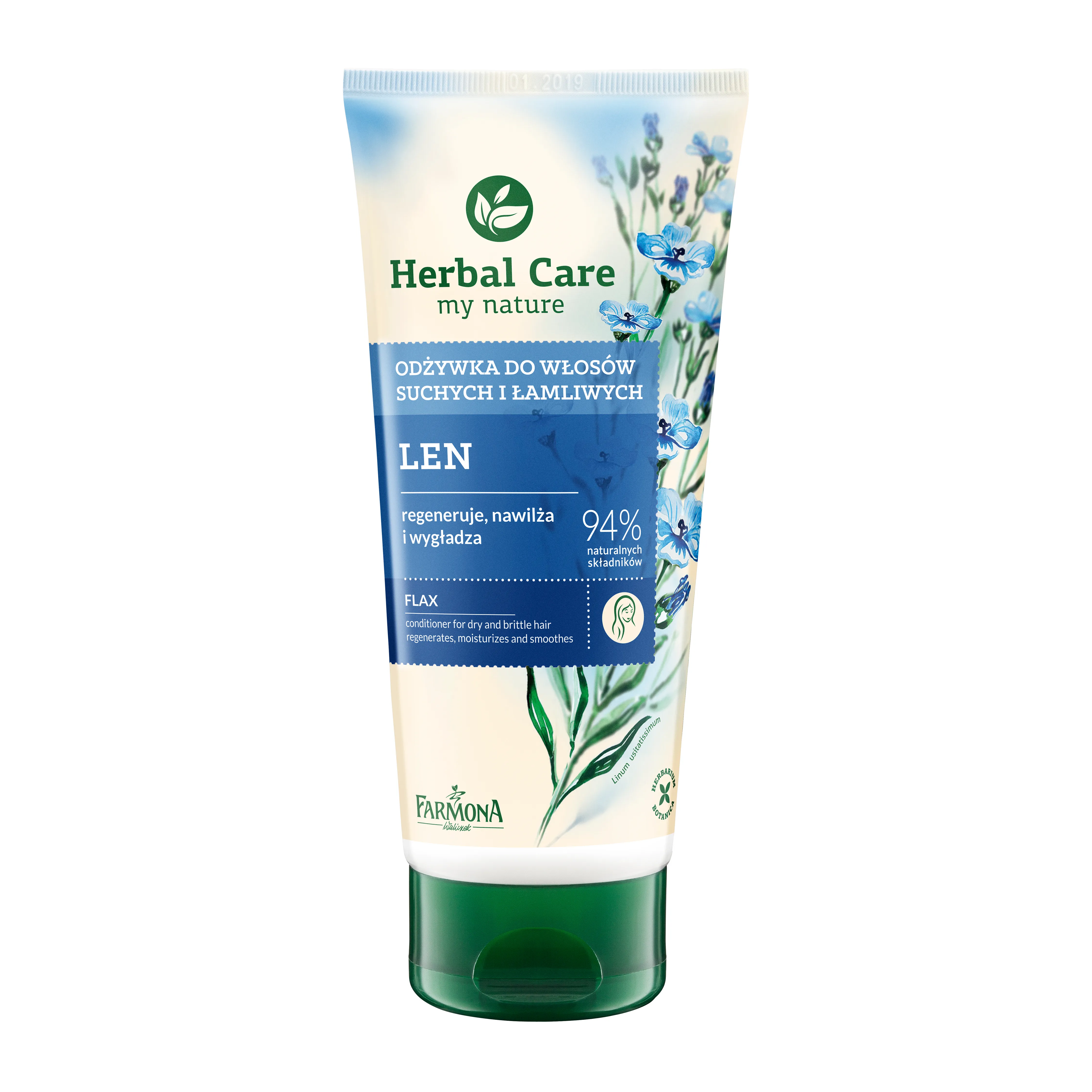 Herbal Care odżywka do włosów suchych i łamliwych Len, 200 ml