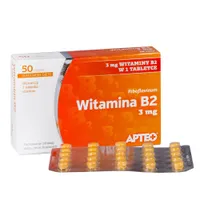 Witamina B2 3 mg Apteo, suplement diety, 50 tabletek