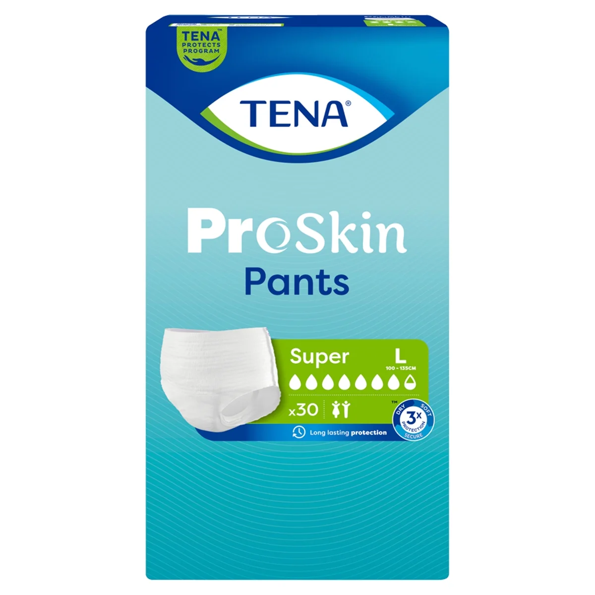 TENA ProSkin Pants majtki chłonne Super L, 30 sztuk