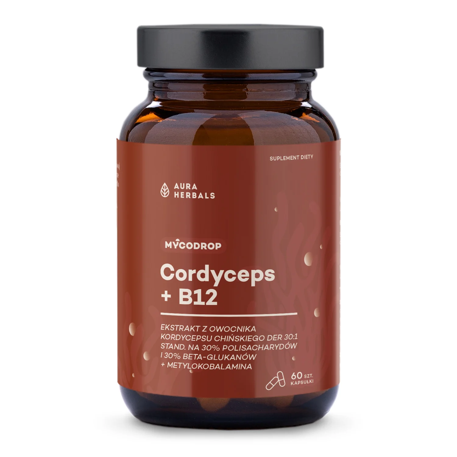 Mycodrop Cordyceps + B12 60 kapsułek