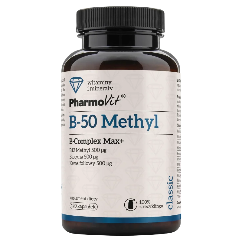 Pharmovit B-50 Methyl B-Complex Max+ 120 kapsułek