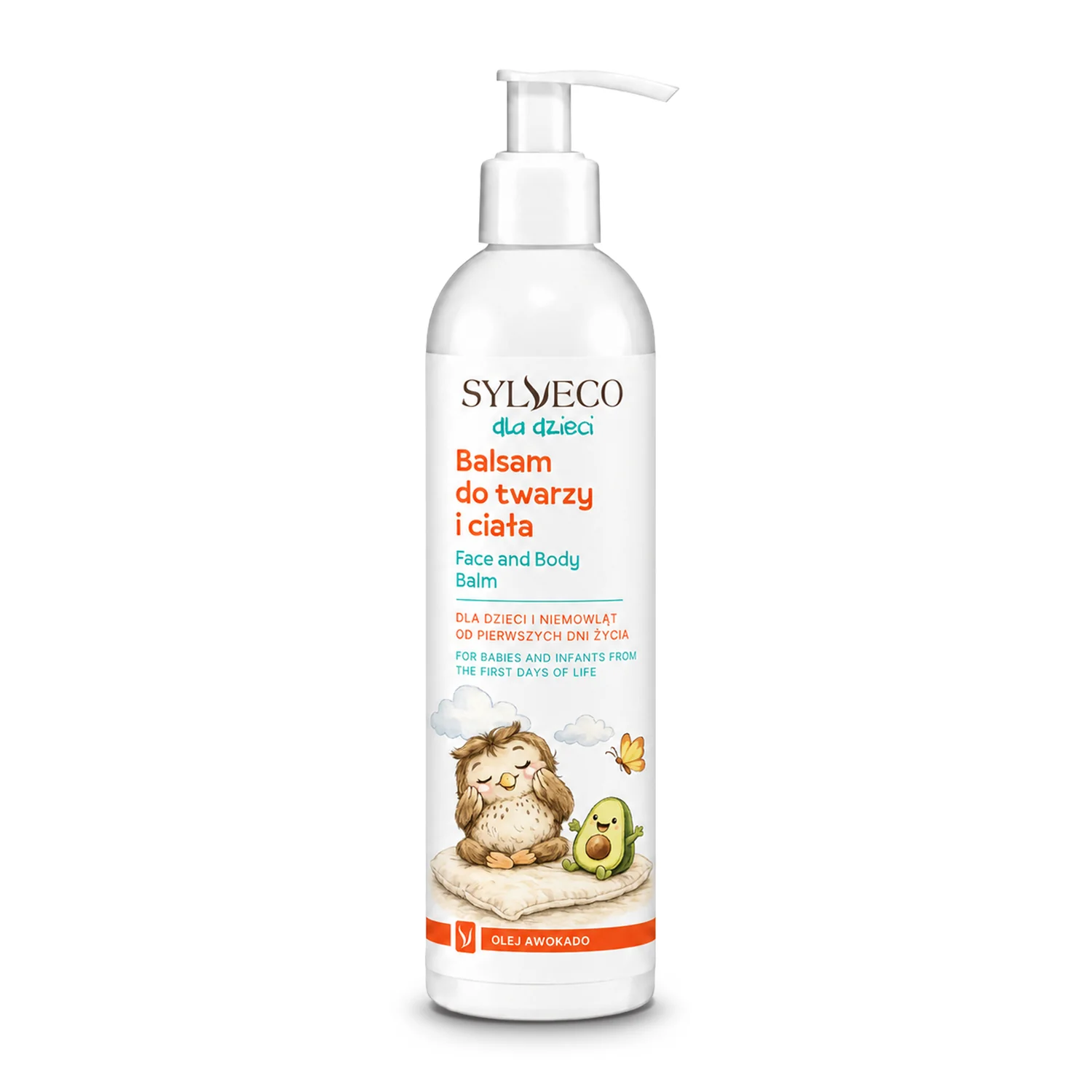 Sylveco dla dzieci balsam do twarzy i ciała Olej Awokado, 300 ml