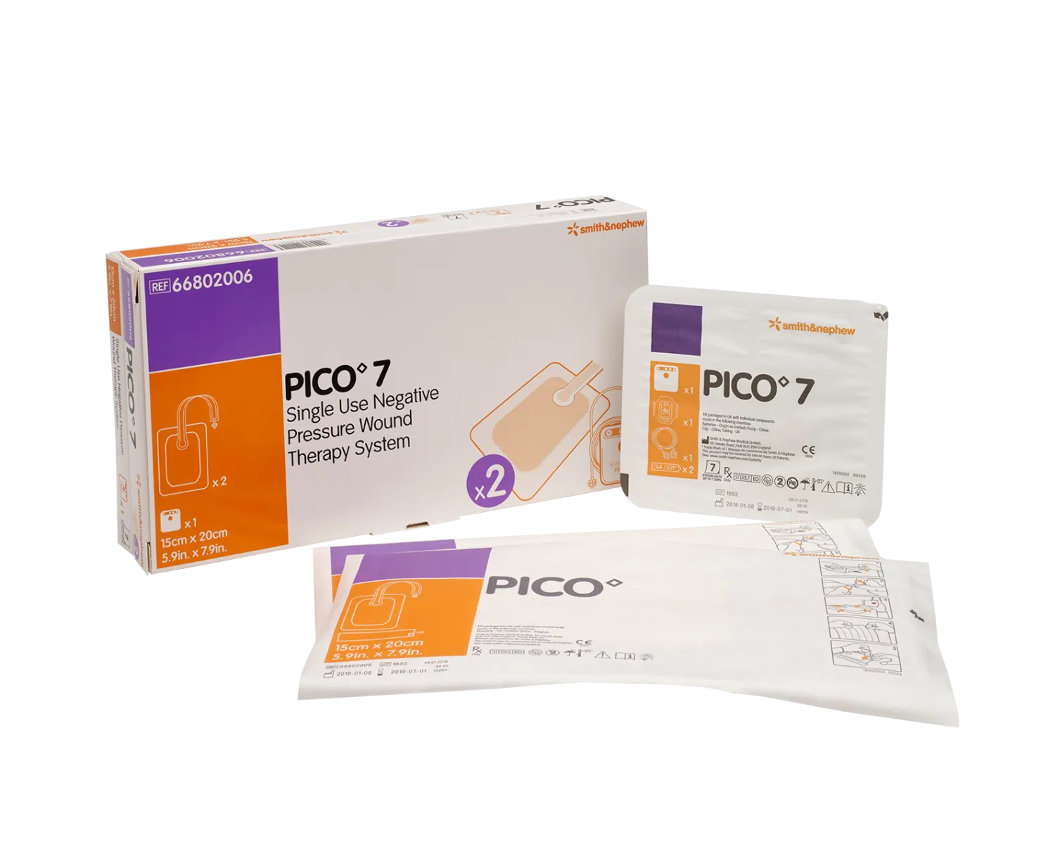 Pico 7, system do leczenia ran przy użyciu podciśnienia 15 cmx20 cm, 1 zestaw
