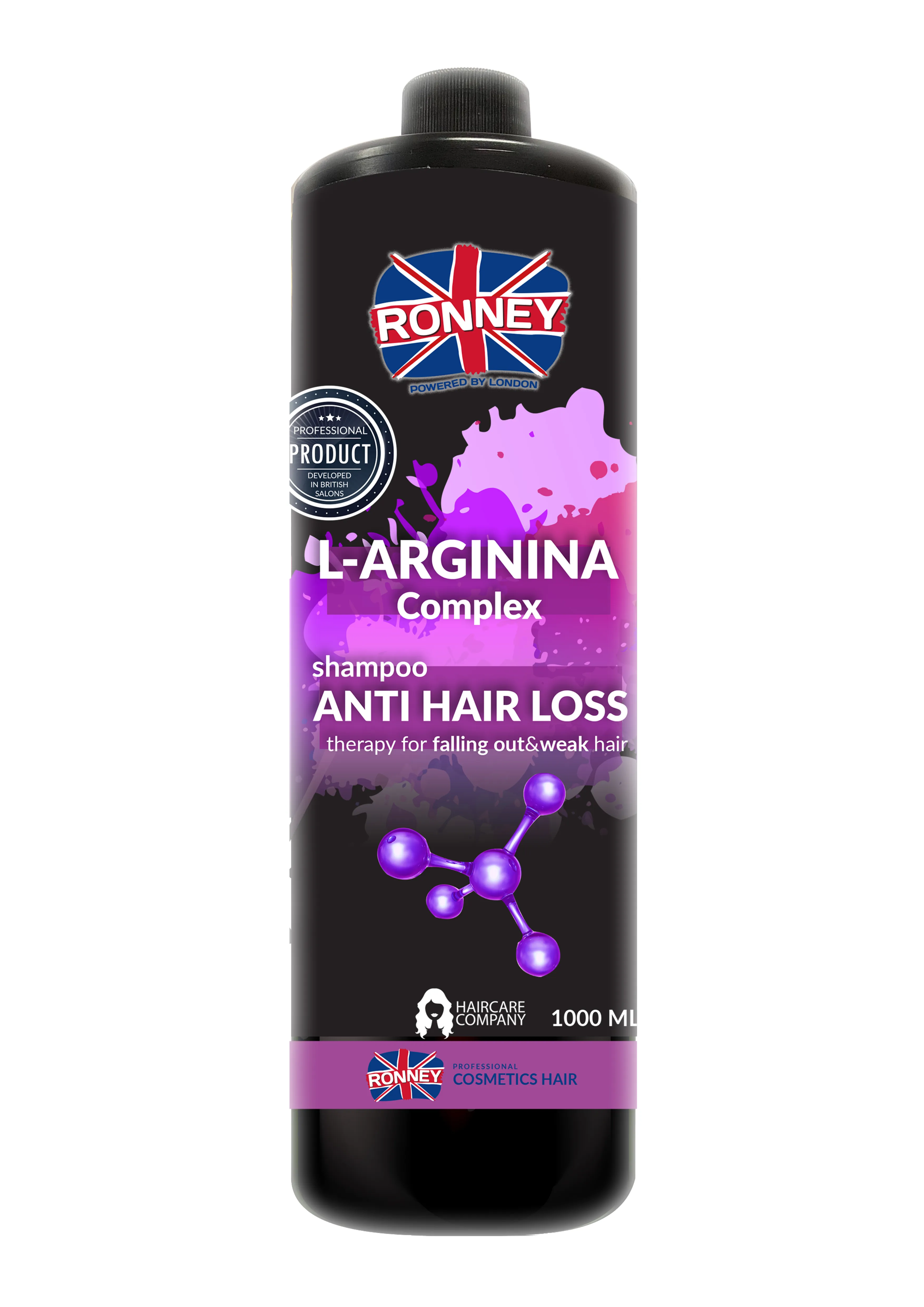 RONNEY L-Arginina Complex szampon przeciw wypadaniu włosów z L-argininą, 1000 ml