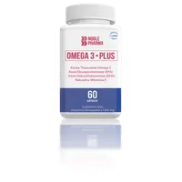 NoblePharma Omega 3 Plus, suplement diety, 60 kapsułek