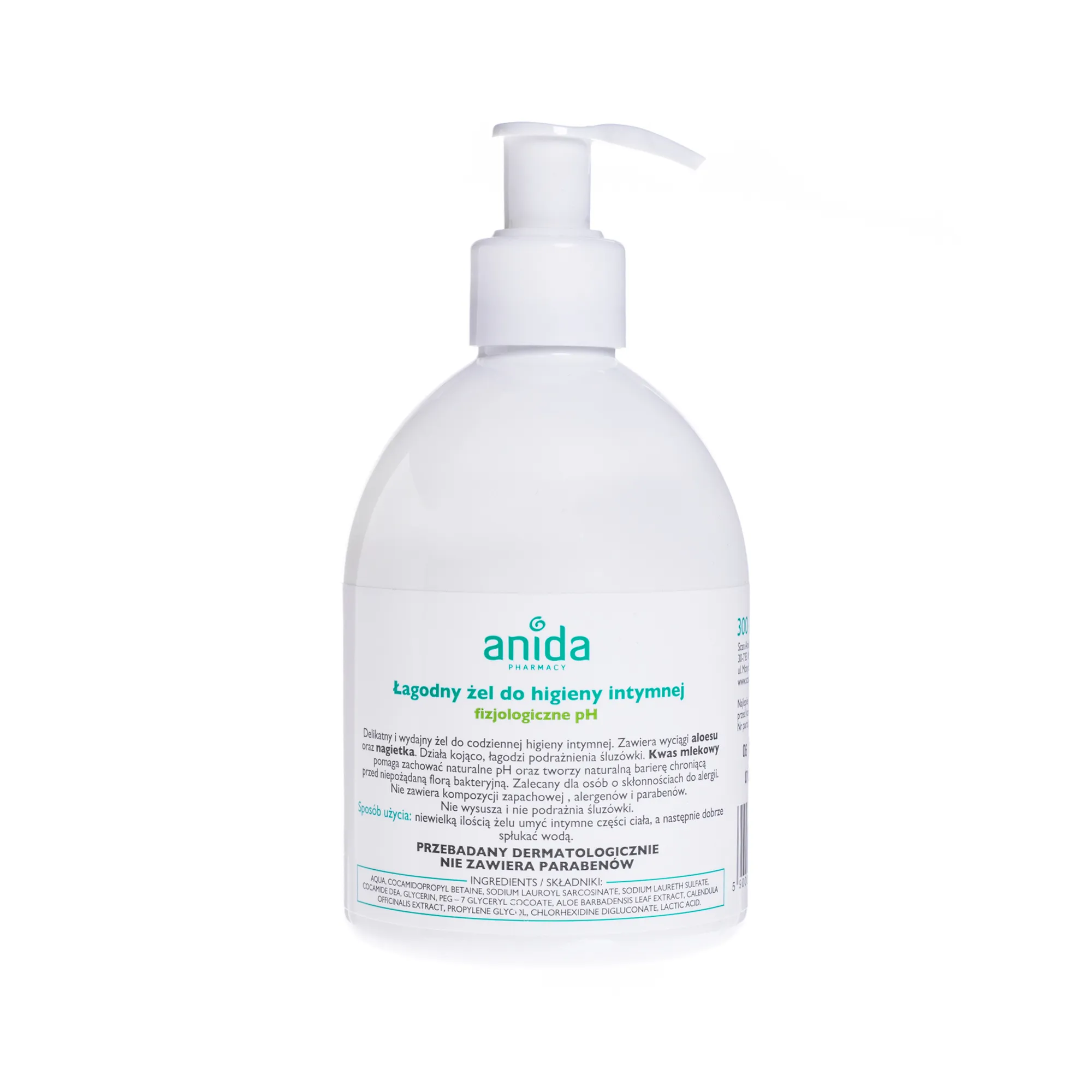 Anida MediSoft, hypoalergiczny żel do higieny intymnej, 300 ml 