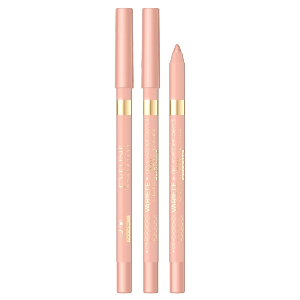Eveline Cosmetics Variété wodoodporna żelowa kredka do oczu nr 06 champagne, 1 sztuka