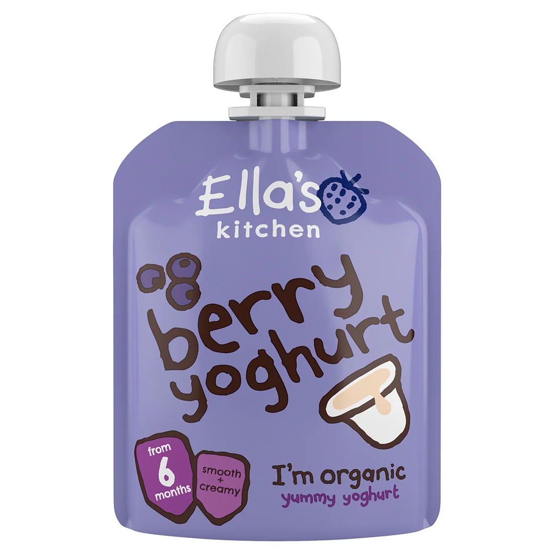 Ella's Kitchen BIO jagody z jogurtem, 90 g
