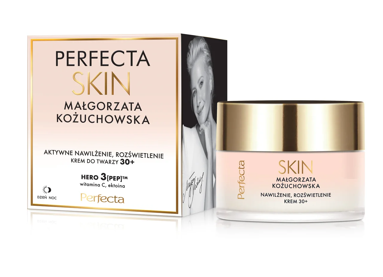 Perfecta Skin Małgorzata Kożuchowska krem do twarzy nawilżająco-rozświetlający na dzień i noc 30+, 50 ml