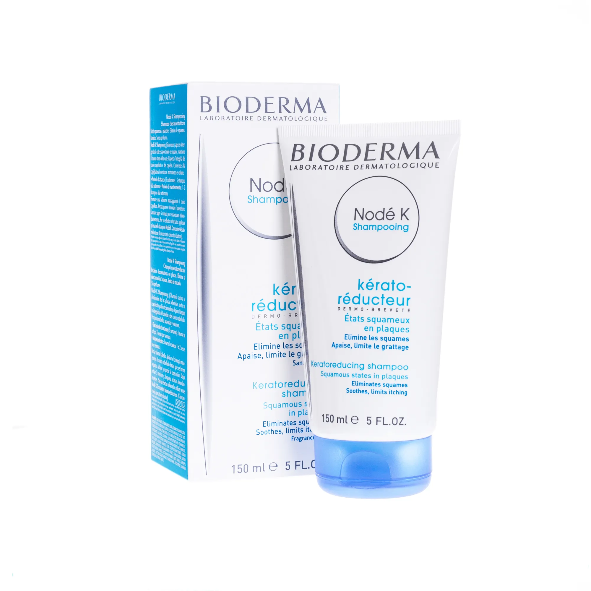 Bioderma Nodé K, szampon przeciwłupieżowy o działaniu złuszczającym, przeciwzapalnym i przeciwświądowym, 150 ml 