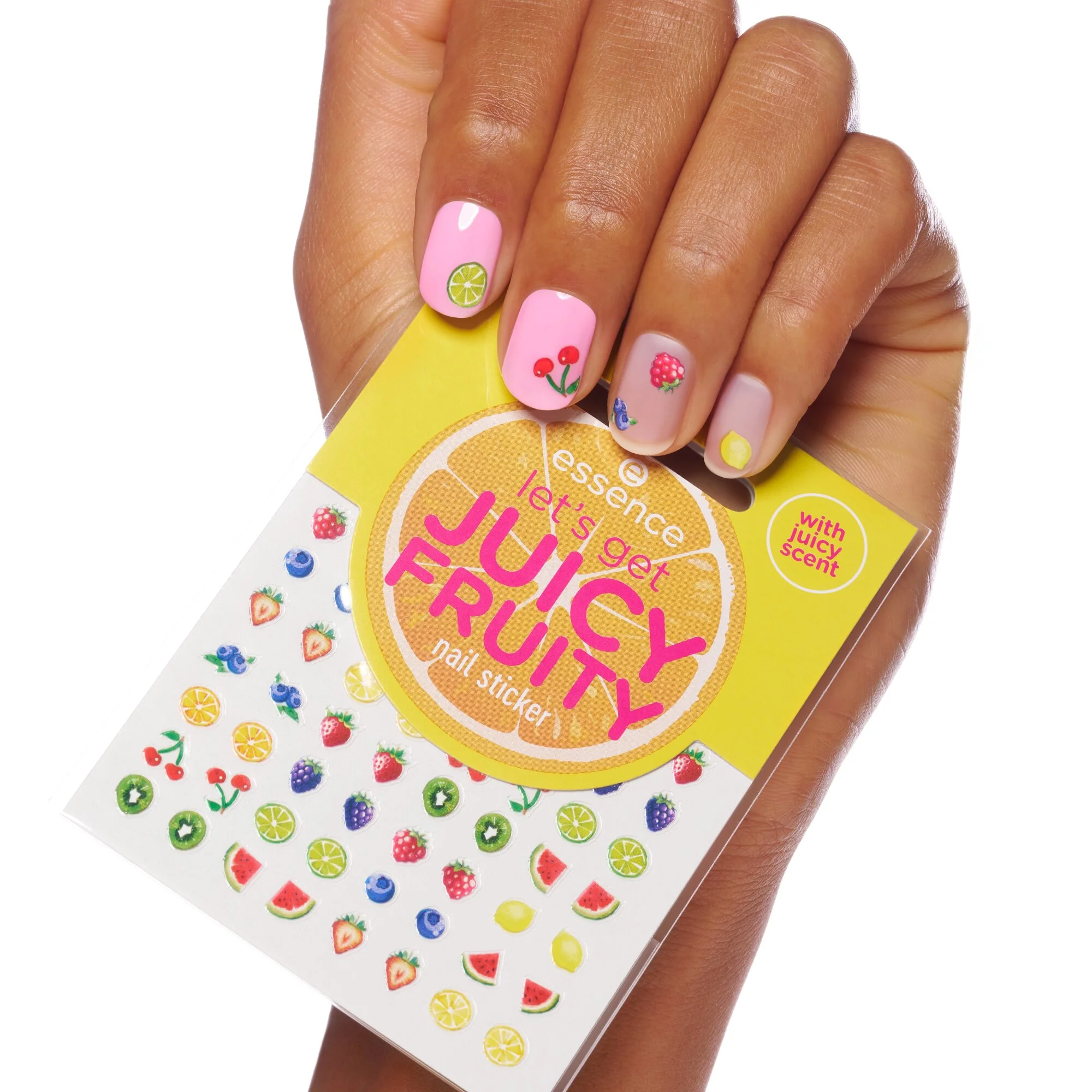 Essence Let's Get Juicy Fruity naklejki na paznokcie, 56 sztuk