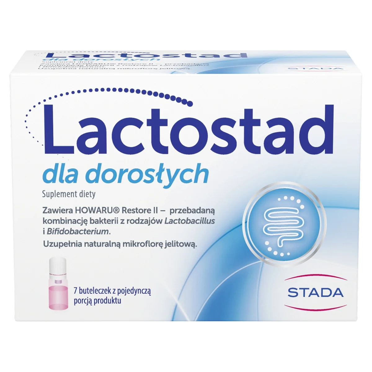 Lactostad dla dorosłych suplement diety, 7 buteleczek