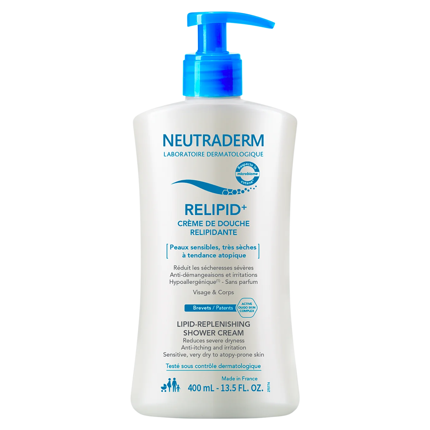 Neutraderm Relipid+ Krem do mycia pod prysznic odbudowujący warstwę lipidową, 400 ml