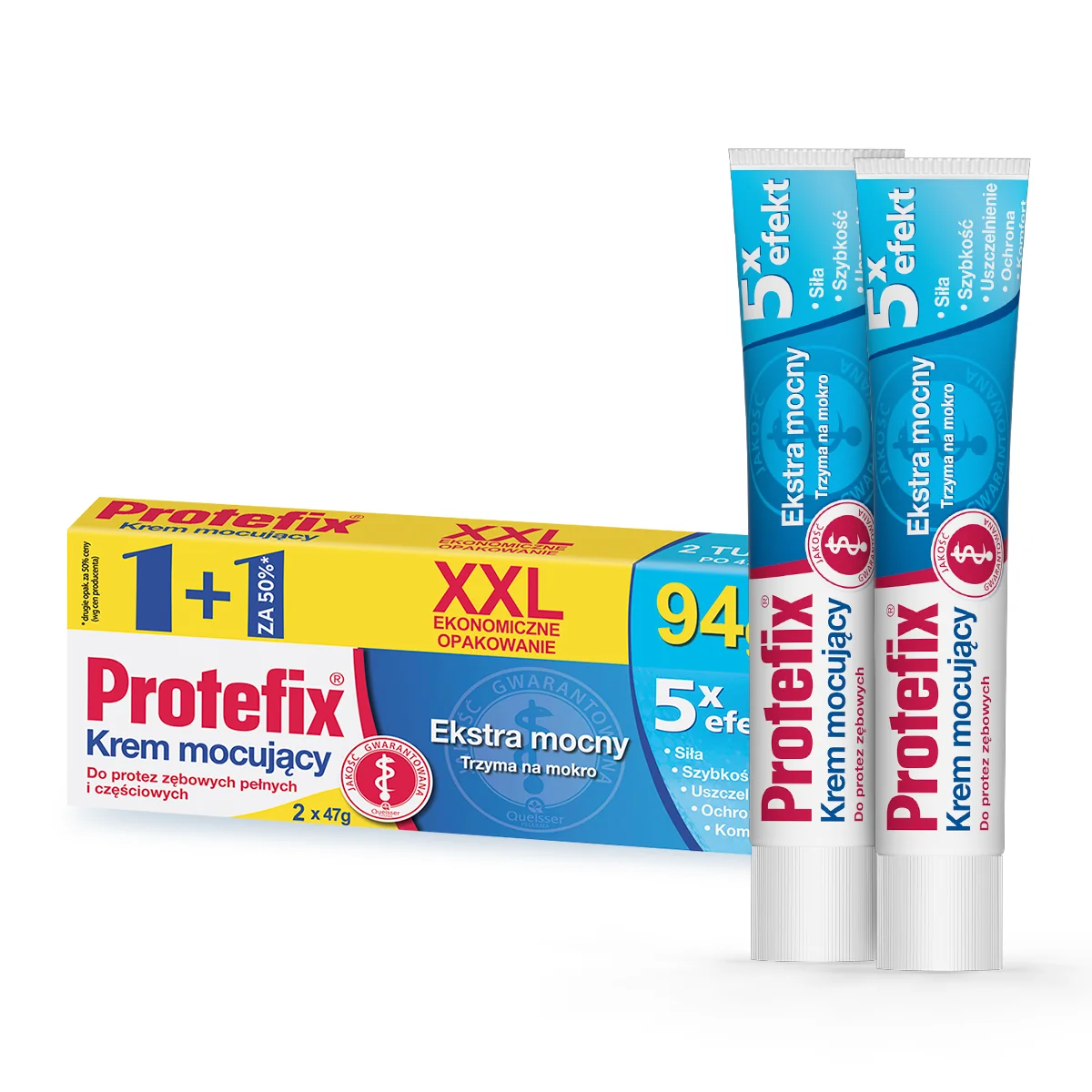 Protefix Extra Mocny krem mocujący do protez zębowych XXL, 98 g
