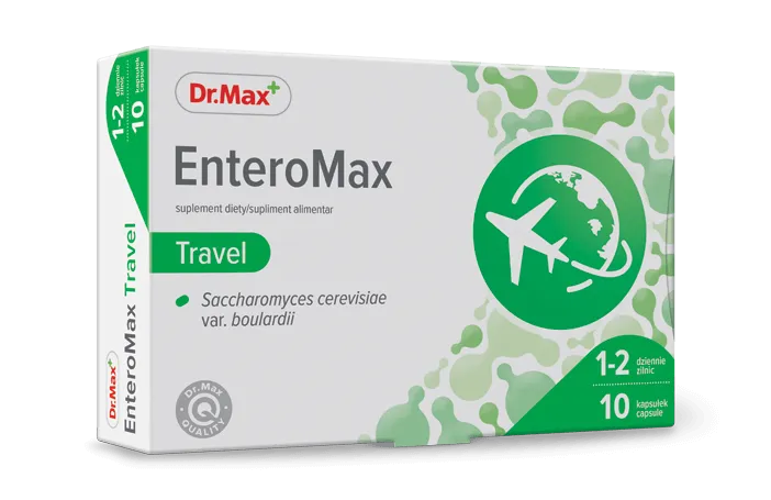 Enteromax Travel Dr.Max, suplement diety, 10 kapsułek