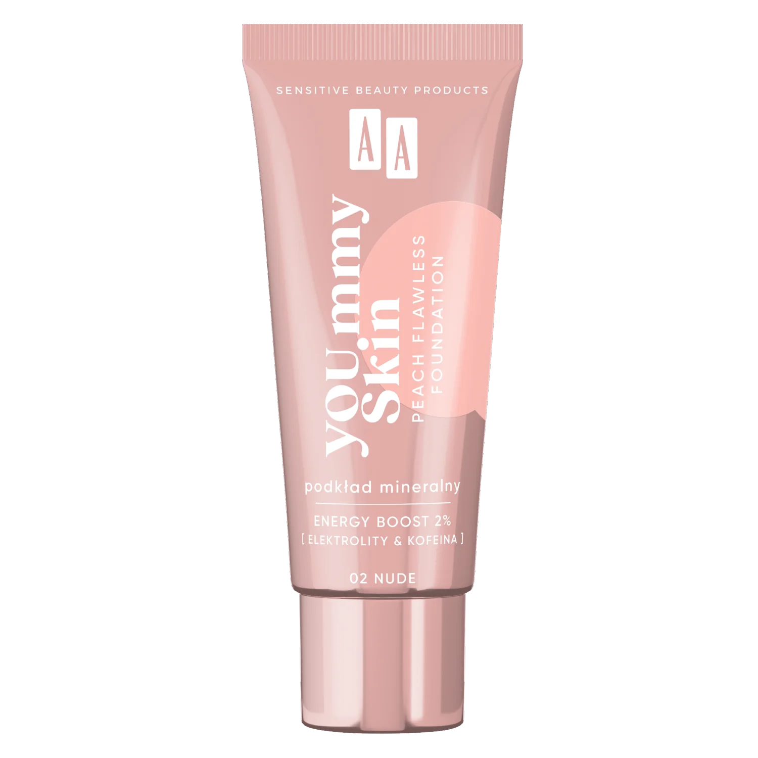 AA YOU.mmy Skin podkład mineralny dodający blasku, 02 Nude, 30 ml