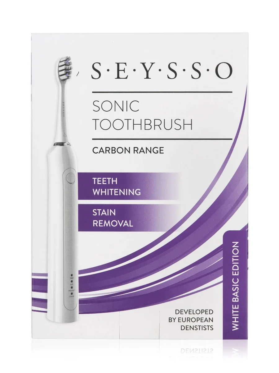 Seysso Carbon Basic White szczoteczka soniczna, 1 szt.