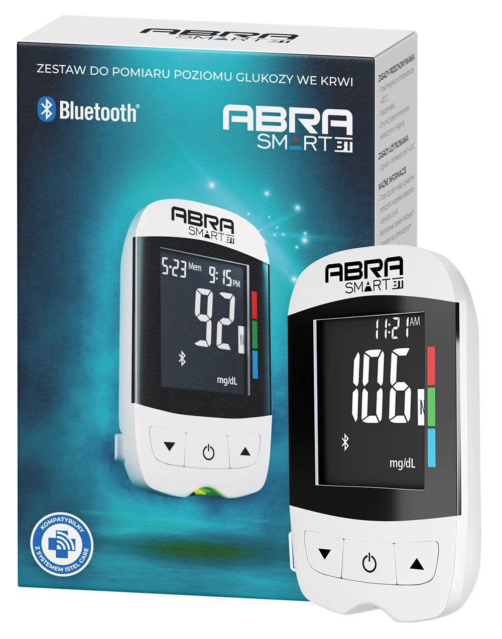 Abra Smart BT 2.0 zestaw do pomiaru poziomu glukozy we krwi