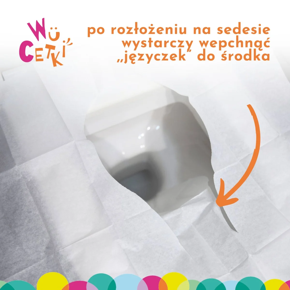 WuCetki jednorazowe papierowe nakładki na toaletę dla dzieci i dorosłych, 10 sztuk