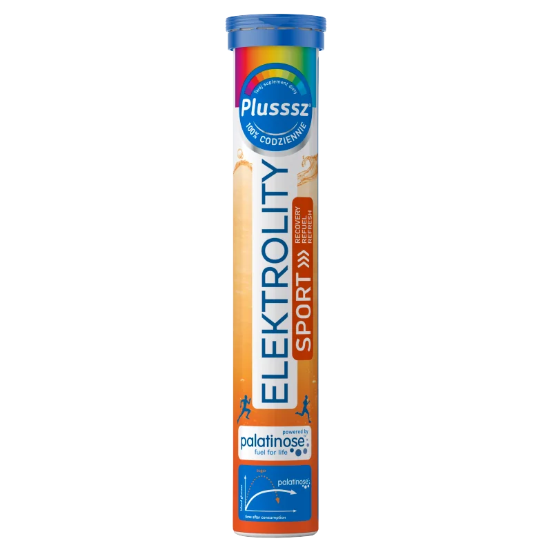 Plusssz Elektrolity Sport 100% Complex suplement diety, 24 tabletek