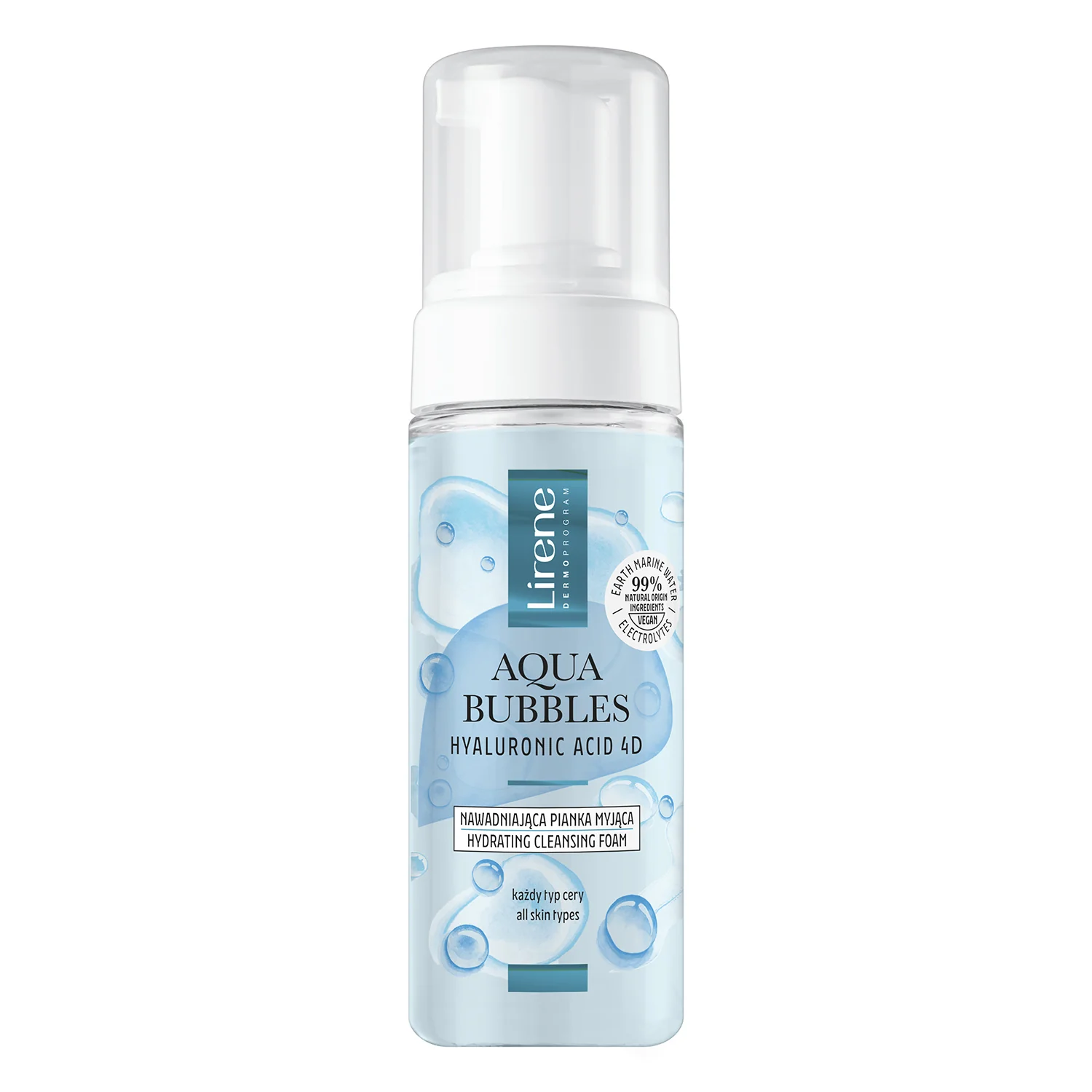 Lirene Aqua Bubbles nawadniająca pianka myjąca, 150 ml