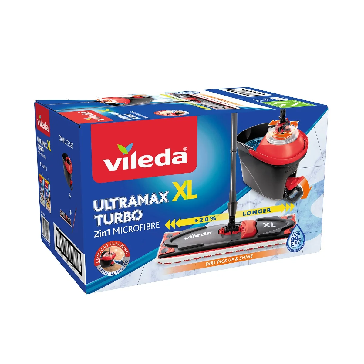 Vileda Ultramax Turbo XL mop obrotowy z drążkiem + wiadro