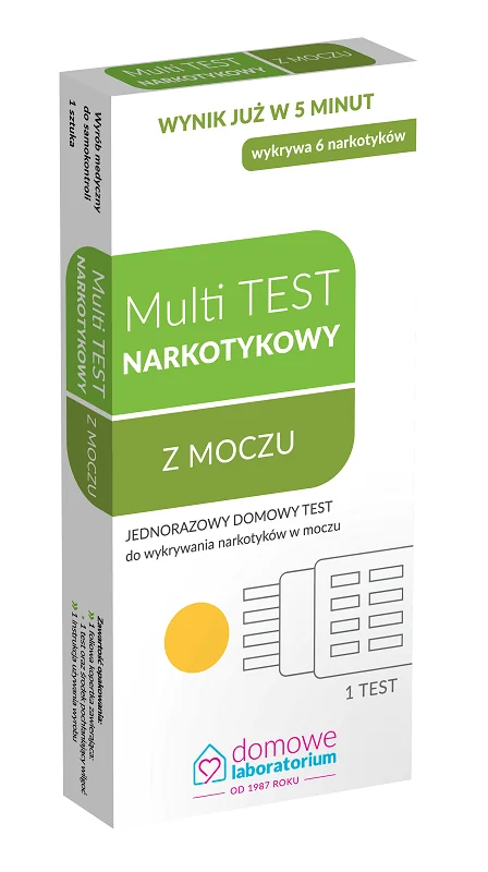 Multi Test narkotykowy z moczu jednorazowy domowy test, 1 sztuka