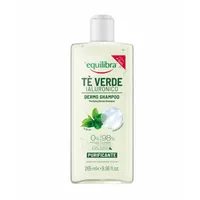 Equilibra Dermo oczyszczający szampon do włosów Zielona herbata i Kwas hialuronowy, 265 ml