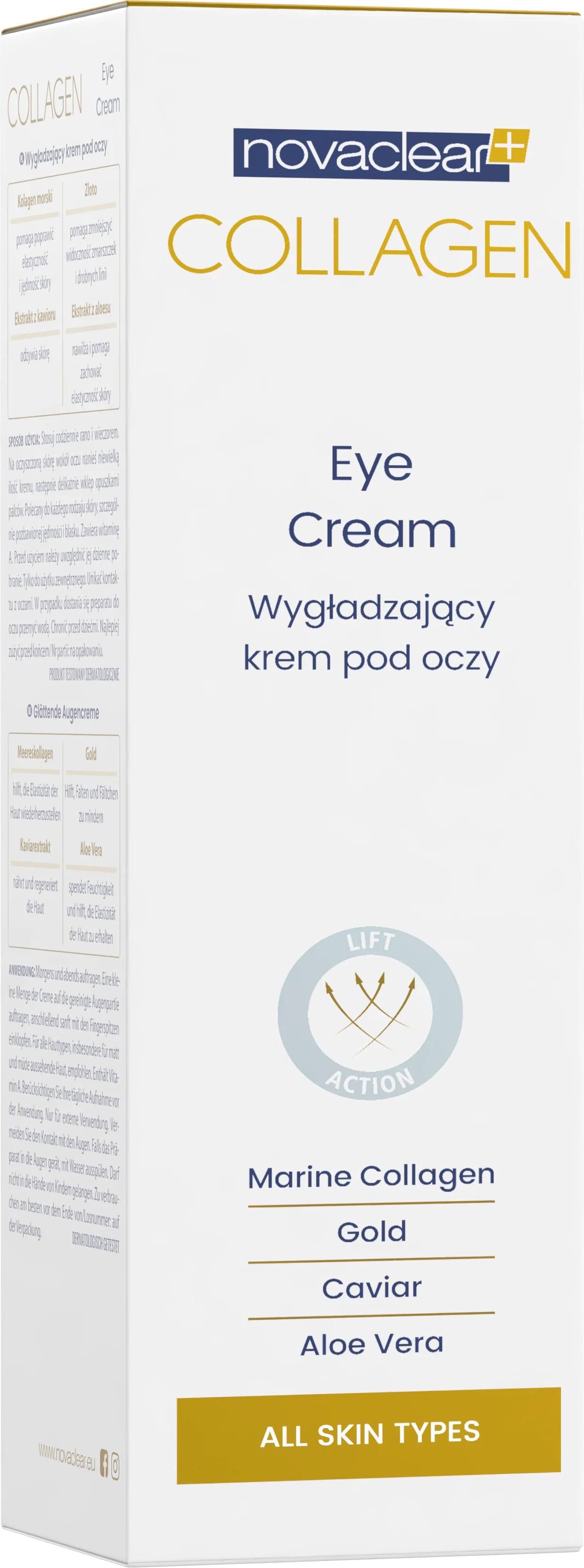 Novaclear Collagen wygładzający krem pod oczy, 15 ml