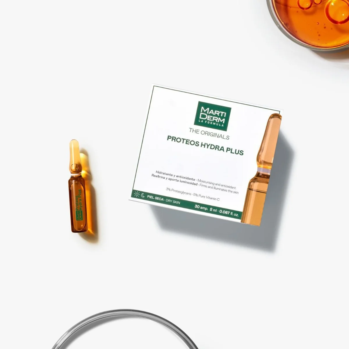 MartiDerm The Originals Proteos Hydra Plus serum nawilżające z antyoksydantami, 30 ampułek