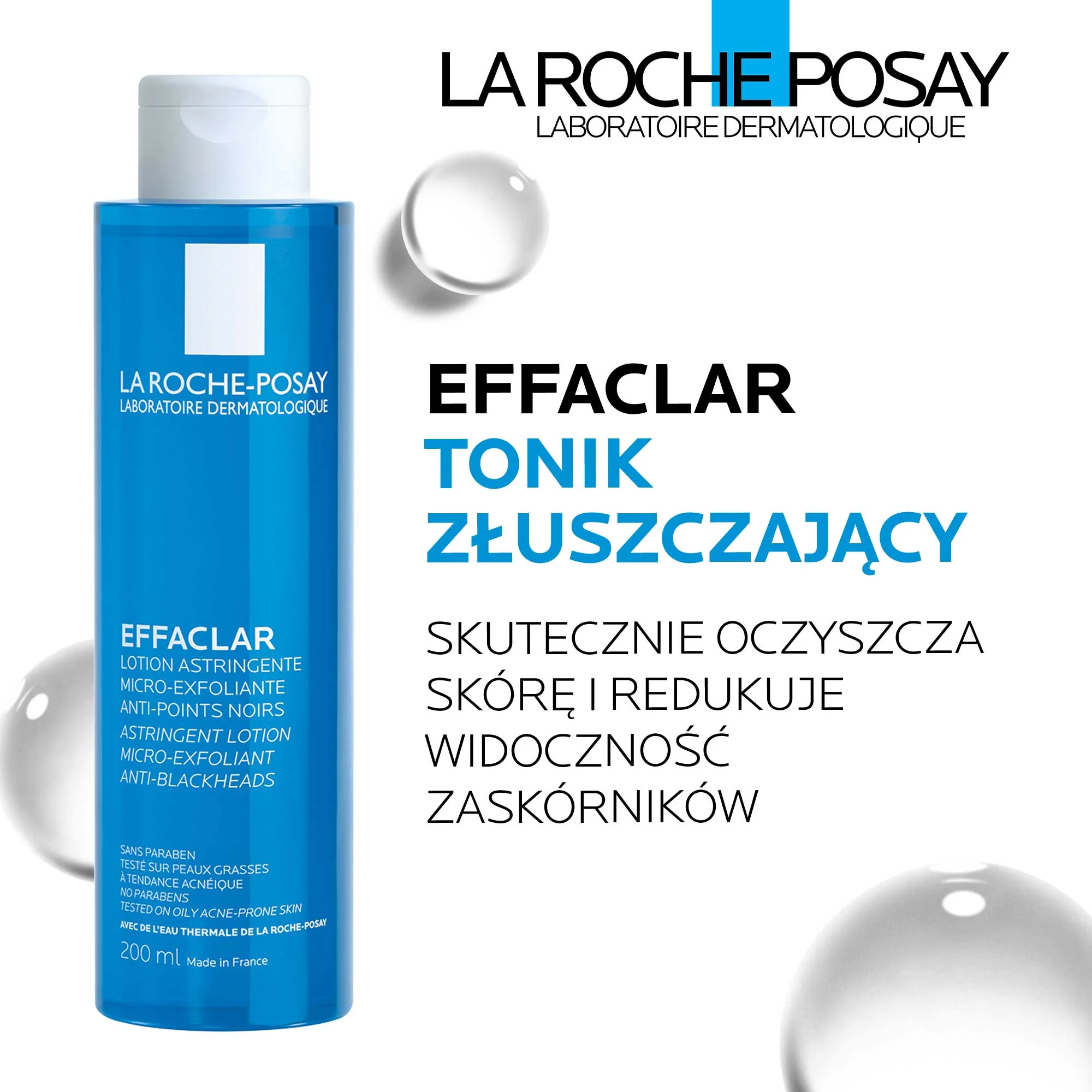 La Roche-Posay Effaclar tonik zwężający pory, 200 ml