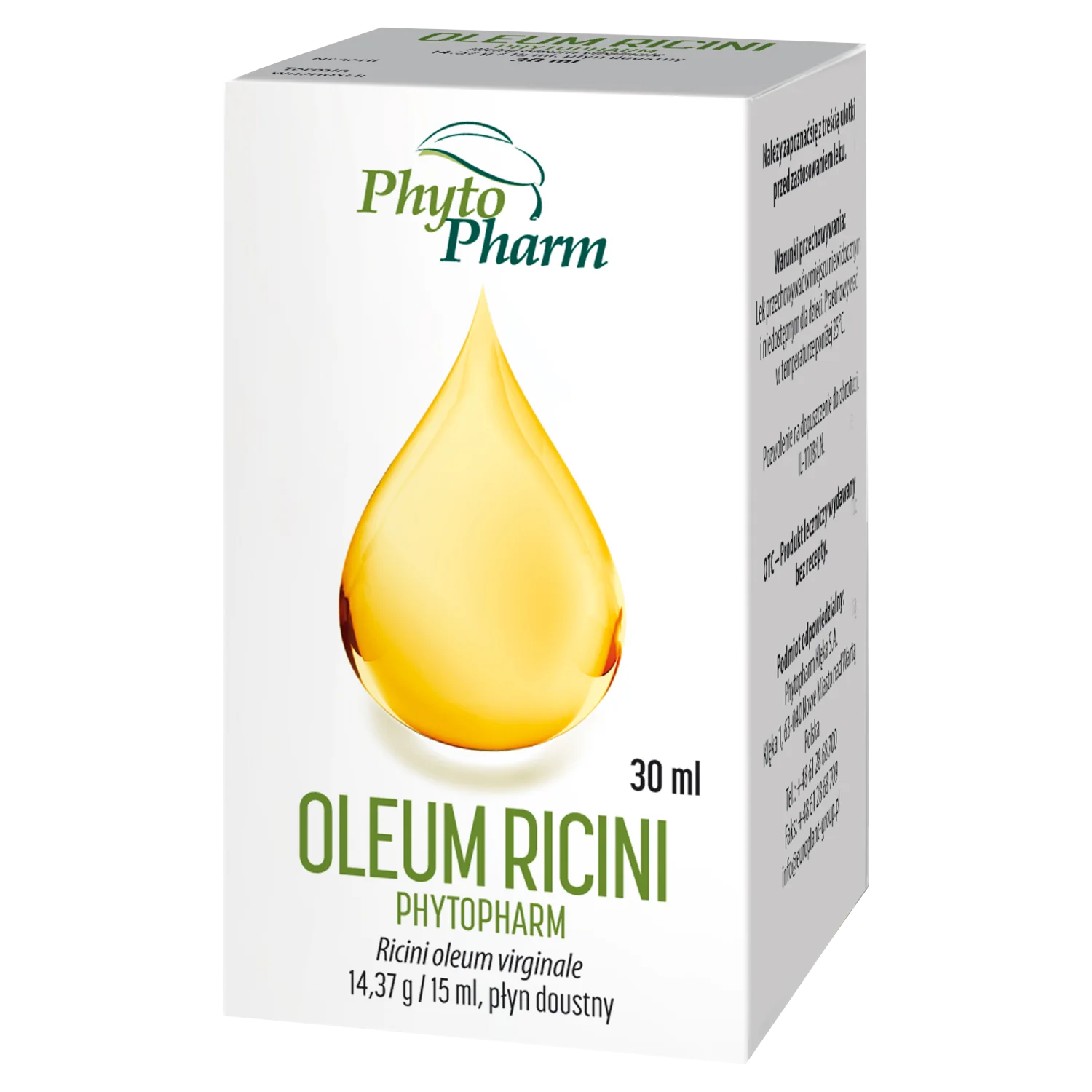 Phytopharm Oleum Rici doustny płyn,  15 ml