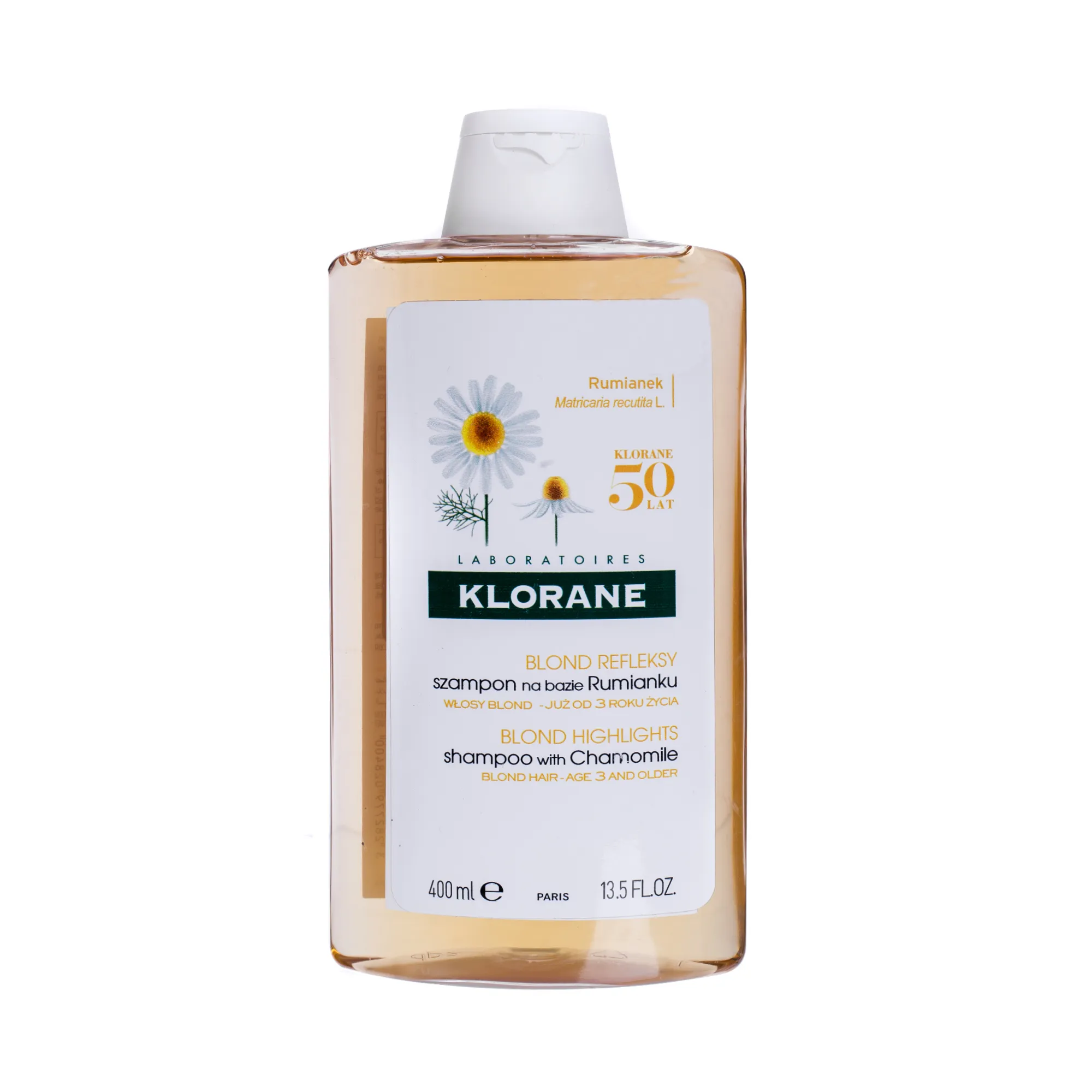 Klorane, szampon na bazie wyciągu z rumianku, 400 ml 