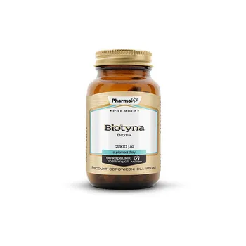 Premium Biotyna Pharmovit, suplement diety, 60 kapsułek 