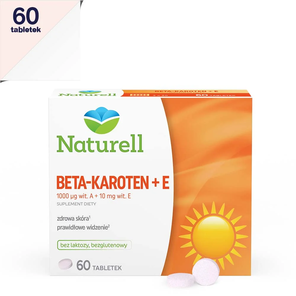 Naturell Beta-Karoten + E 60 tabletek