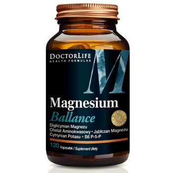 Doctor Life Magnesium Ballance B6, suplement diety, 120 kapsułek 