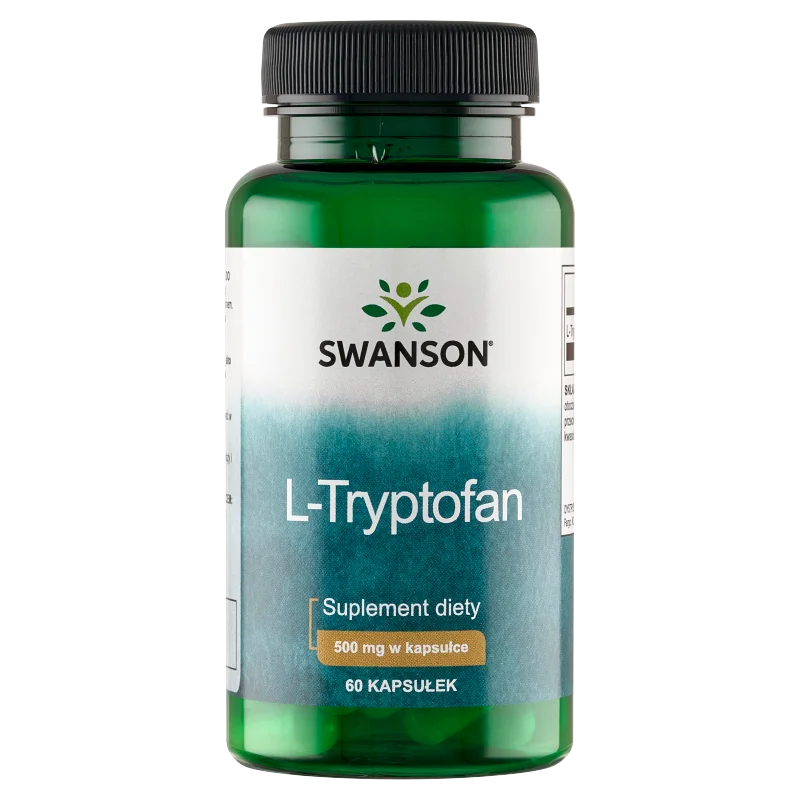 Swanson L-tryptofan, 500 mg, suplement diety, 60 kapsułek
