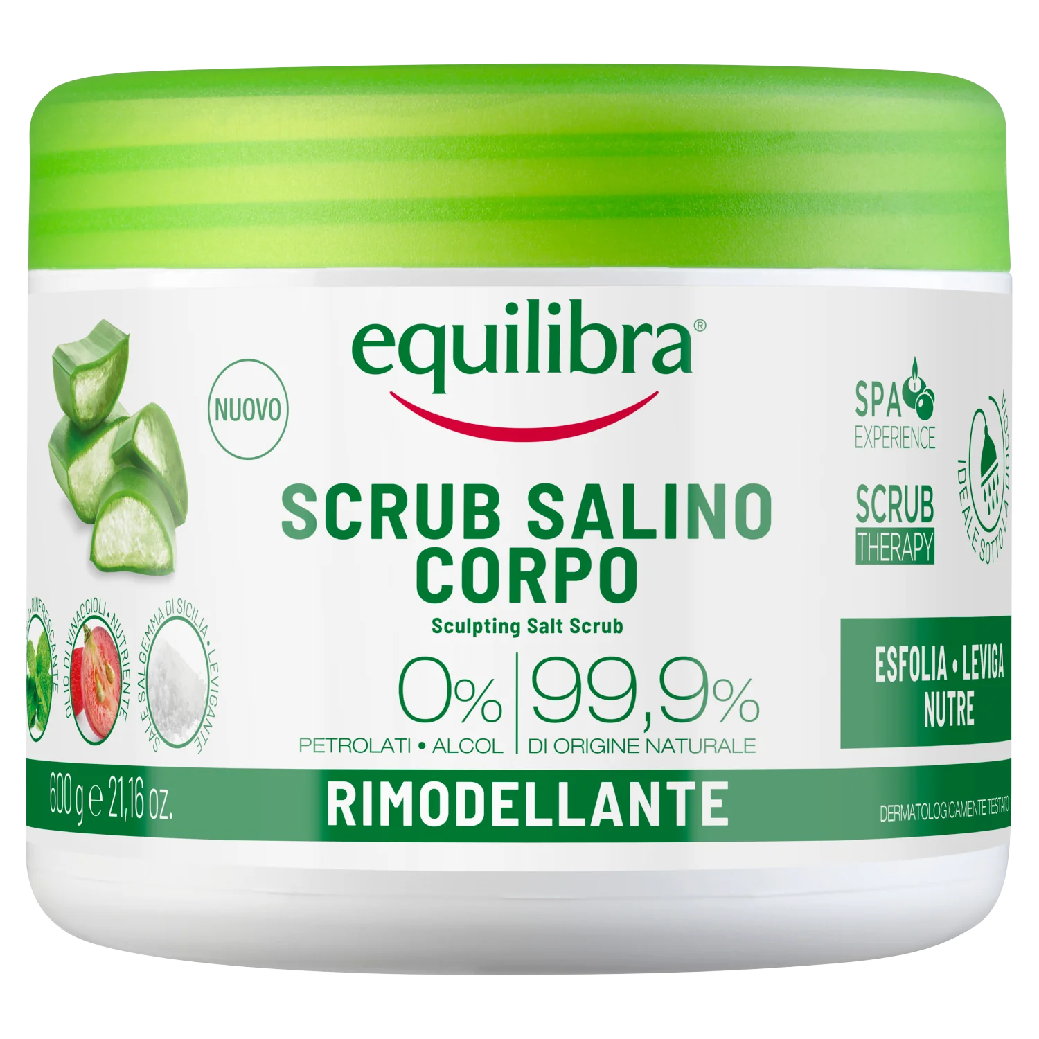 Equilibra modelujący peeling solny, 600 g