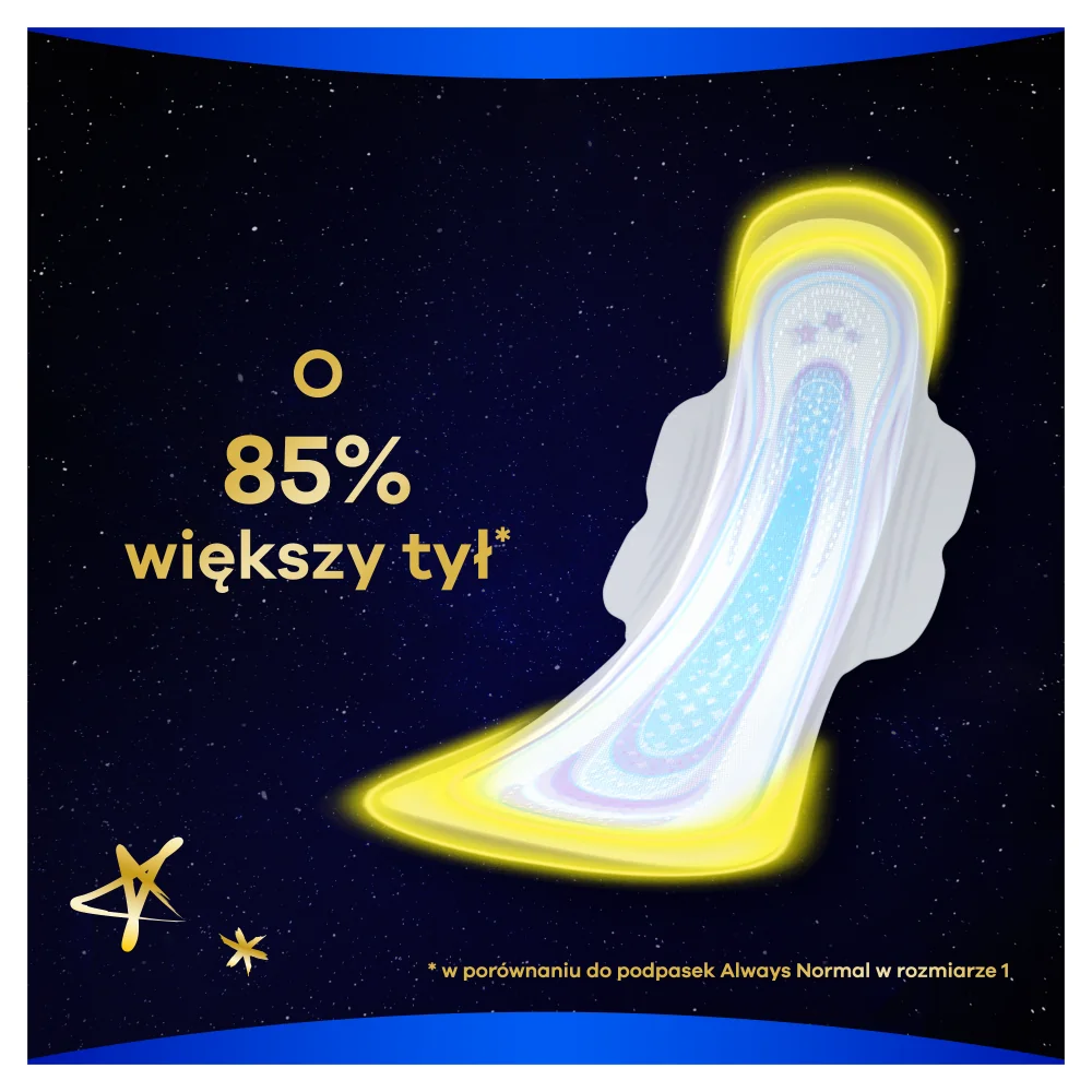 Always Ultra Secure Night Extra podpaski ze skrzydełkami na noc, 10 szt.