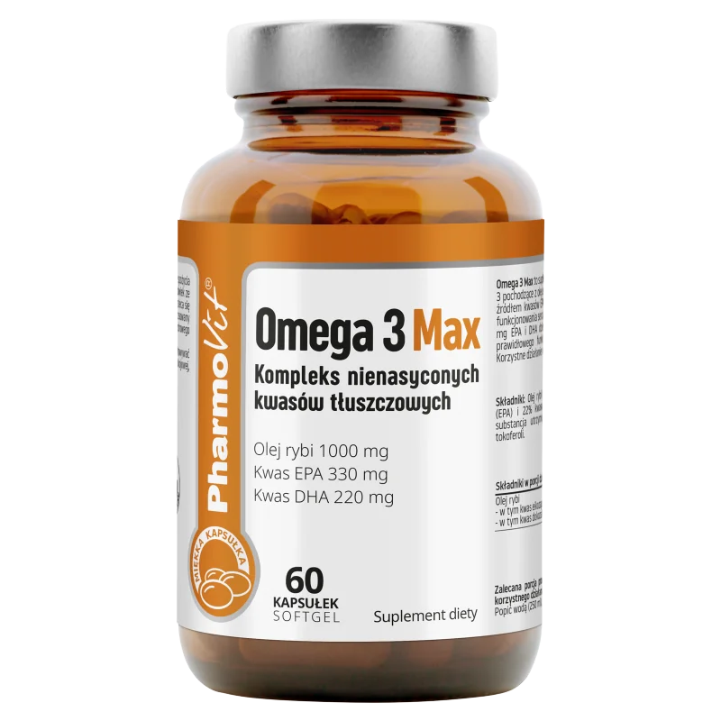 Pharmovit Omega 3 Max suplement diety, 60 kapsułek