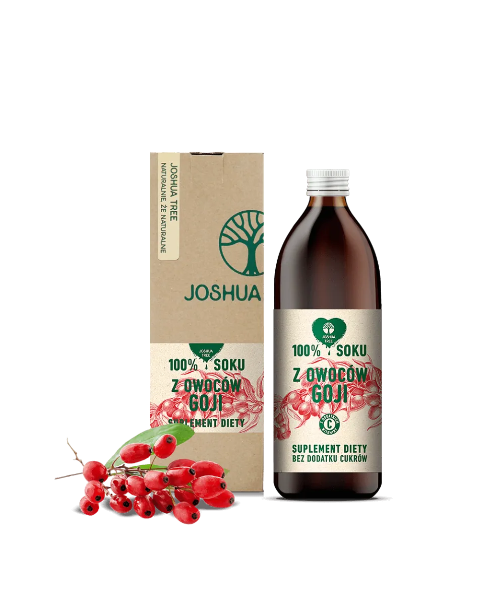 Joshua Tree sok z owoców goji z dodatkiem witaminy C, suplement diety, 500 ml