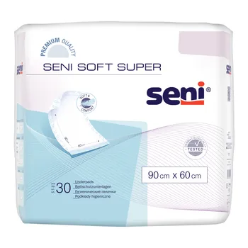 Seni Soft Super, 90x60 cm, podkłady higieniczne, 30 sztuk 