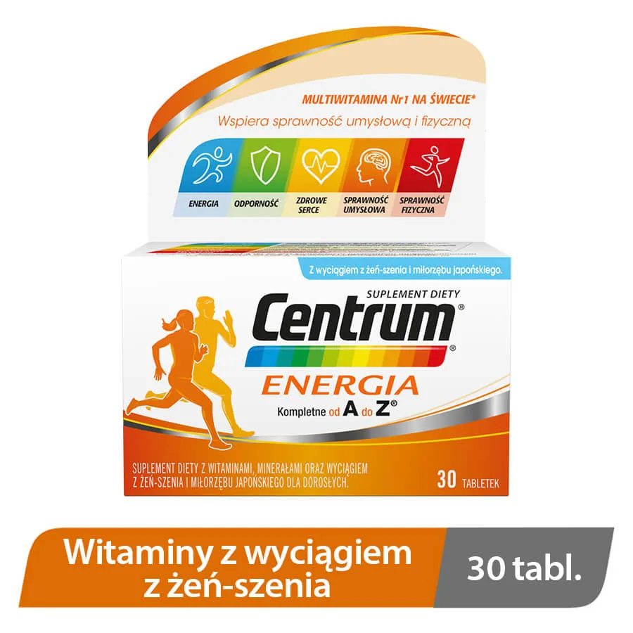 Centrum Energia, suplement diety, 30 tabletek 